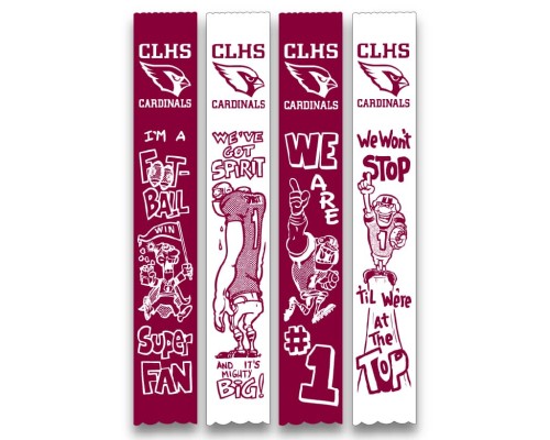 Football Pep Ribbons Football Pep Ribbons