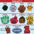 Novelty Foam Mitts