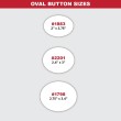 Oval School Buttons