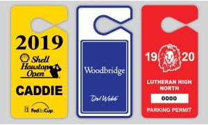 Polyethylene Parking Hangers - 3.5" x 6"