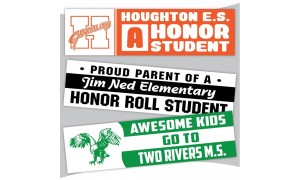 Vinyl Bumper Stickers - 3" x 11" 